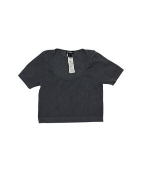 Streetwear Society Grey Crop Top Women’s Size Medium Cropped Top Ribbed Stretchy